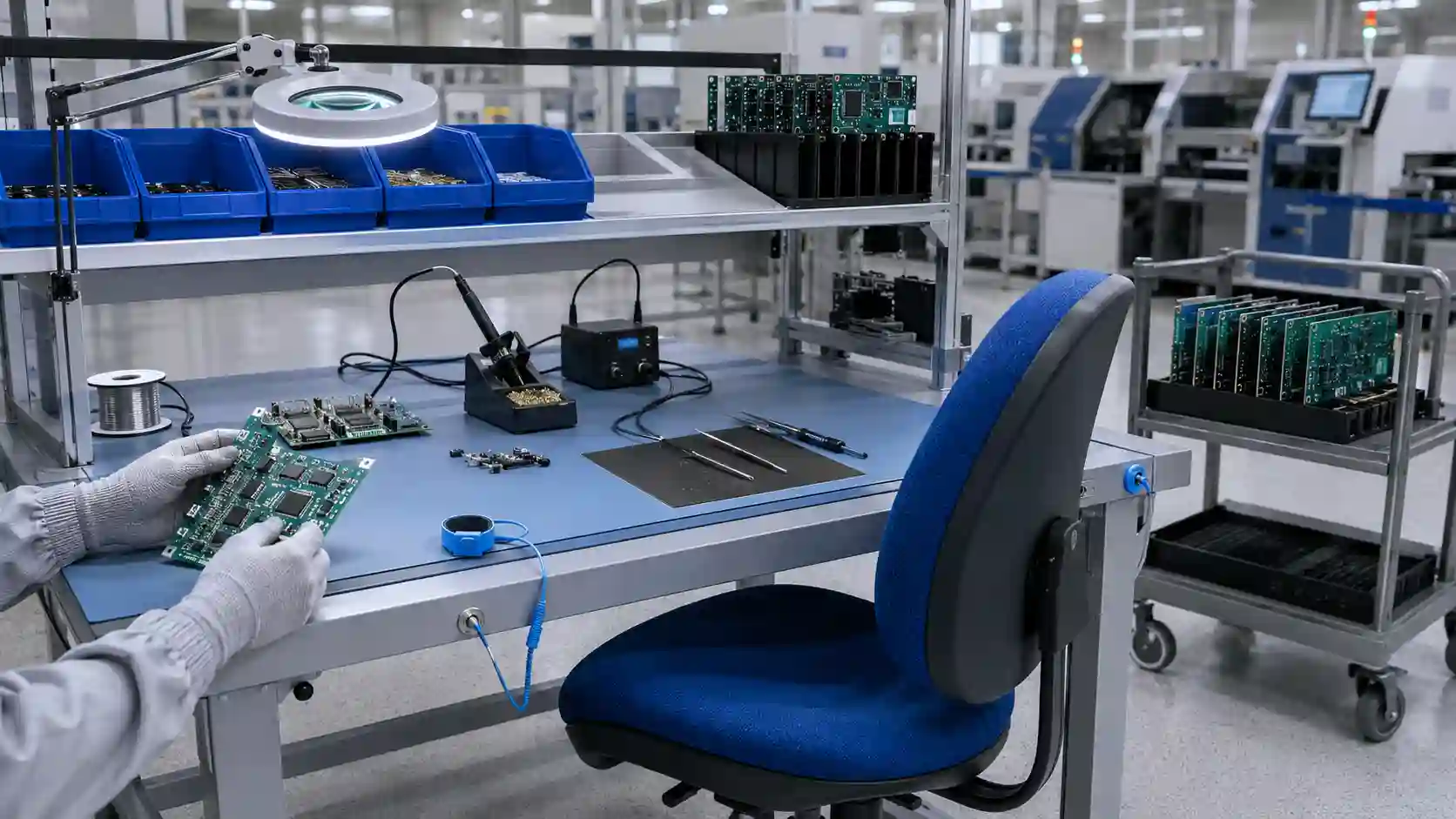 Why ESD Furniture Is Essential for PCB Assembly Industries