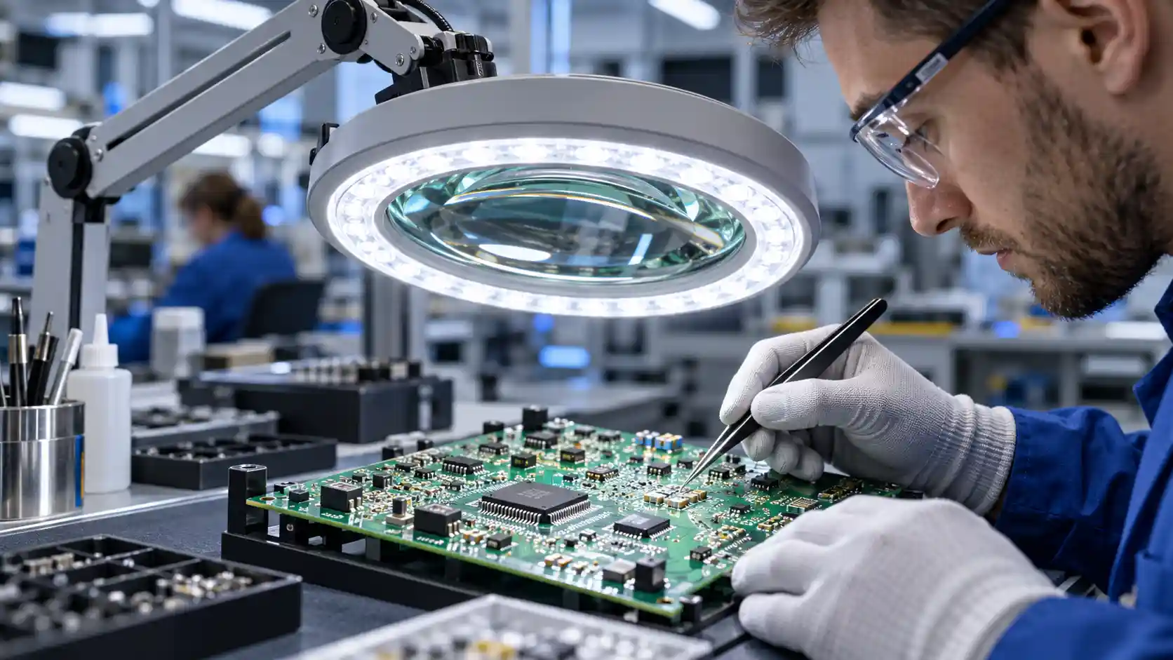 Why a Magnifying Lamp Is Essential for Precision PCB Inspection 